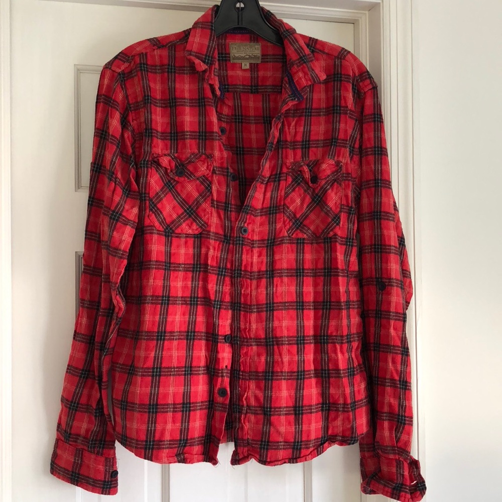 Lightweight flannel button down